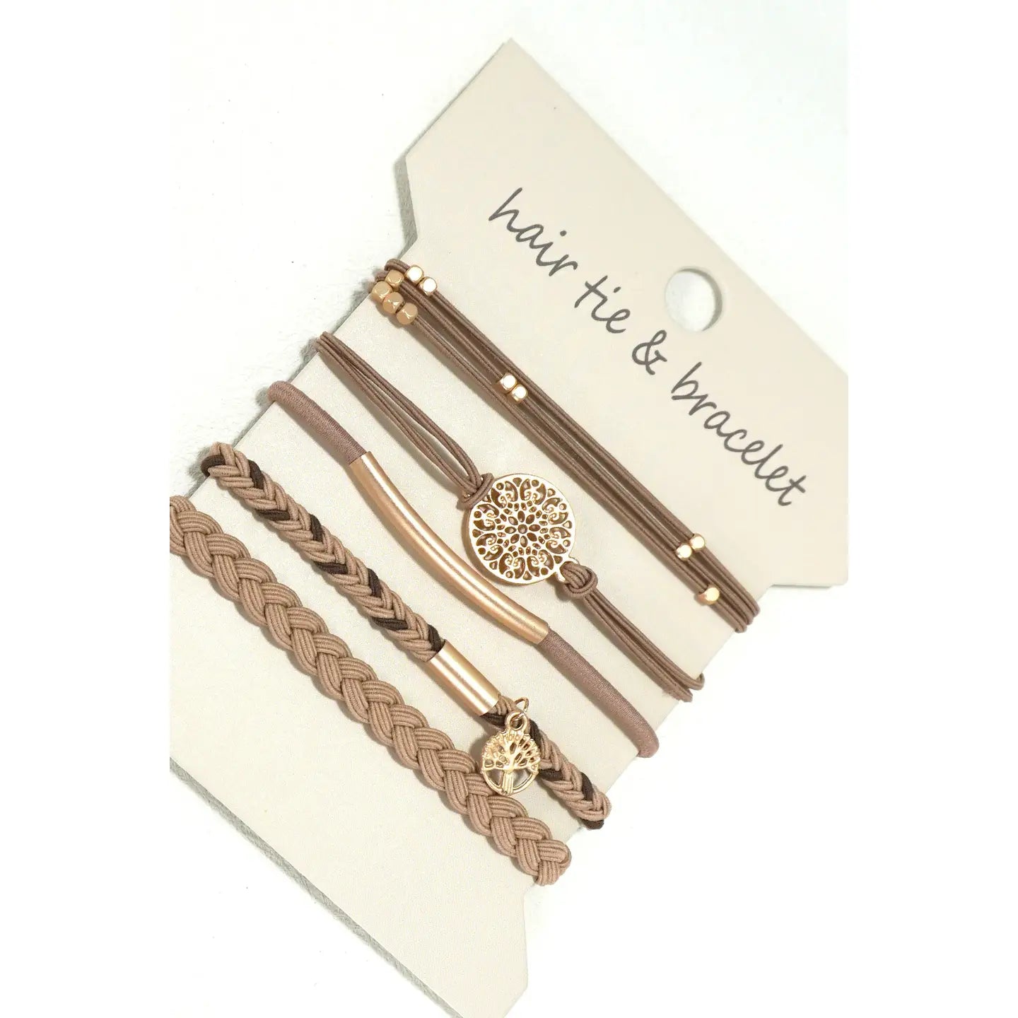 Boho Dual Function Knot Bracelet Hair Ties