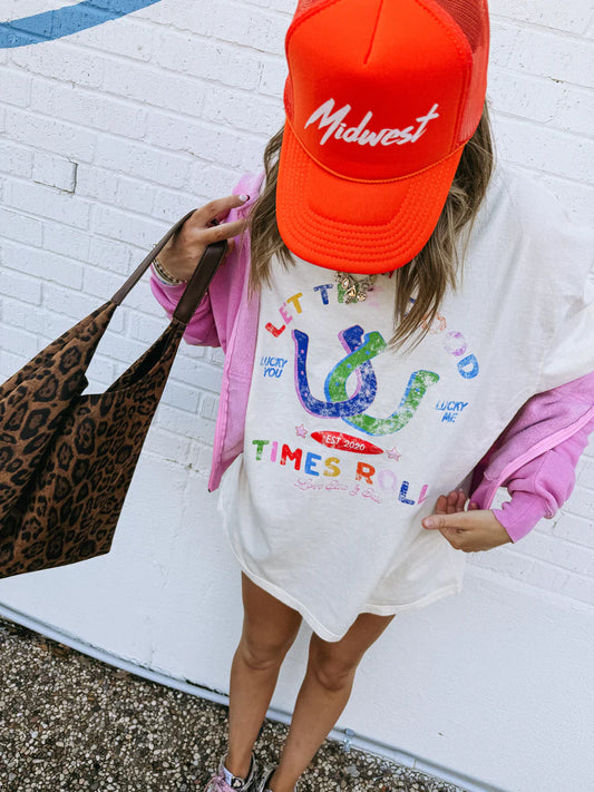 ETTA OG | good times roll graphic tee - ivory