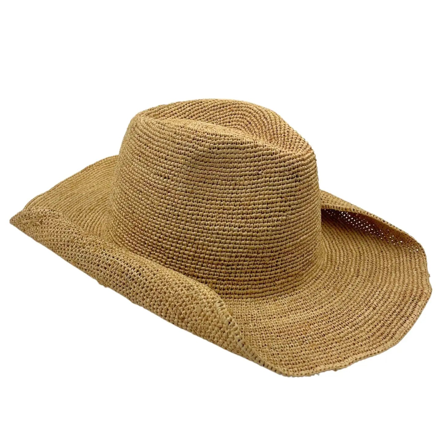 Raffia Packable Cowboy Hat