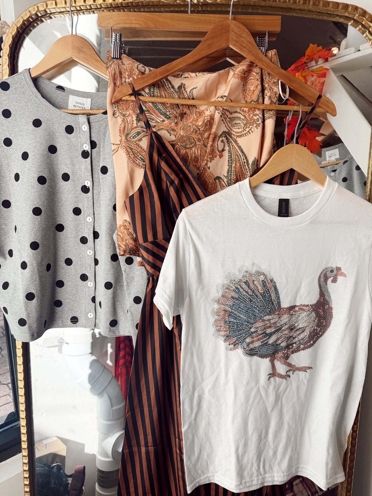 Faux Bedazzled Turkey Tee