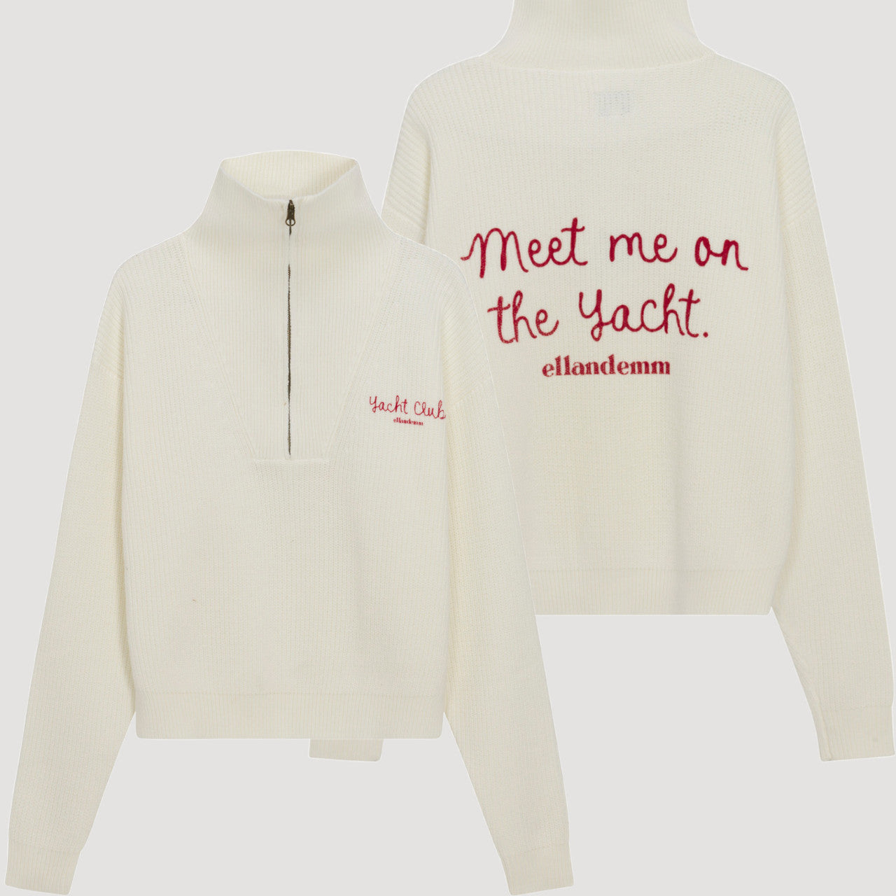 Fisherman Half-Zip - Meet me on the Yacht Ell & Emm