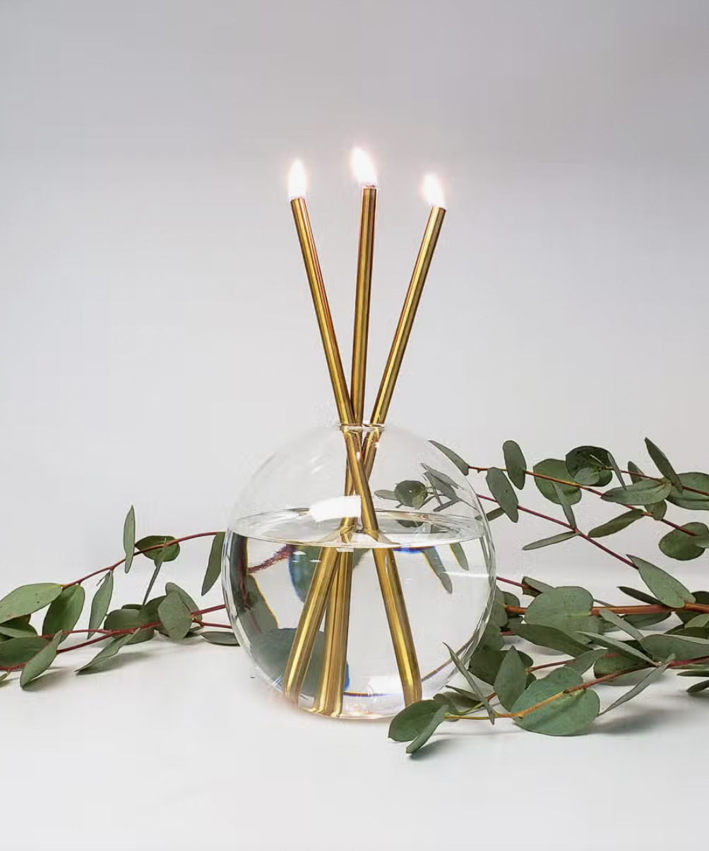 Gold Everlasting Candles (pack of 3)