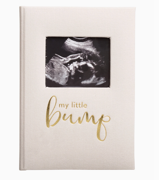 My Little Bump Linen Pregnancy Journal, Ivory