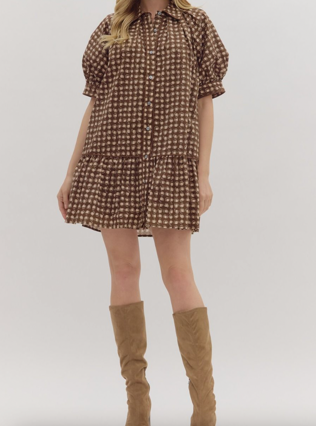 Fall Check Dress