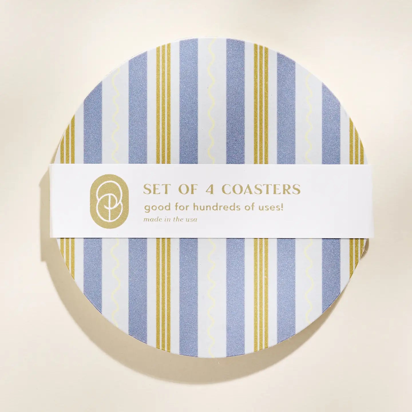 Squiggle Stripes Coaster - Set of 4