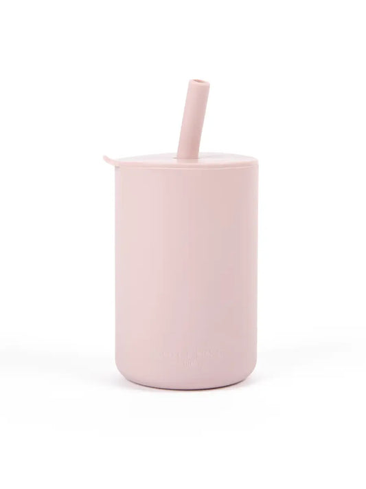 Lilac Silicone Baby/Toddler Cup with Lid + Straw
