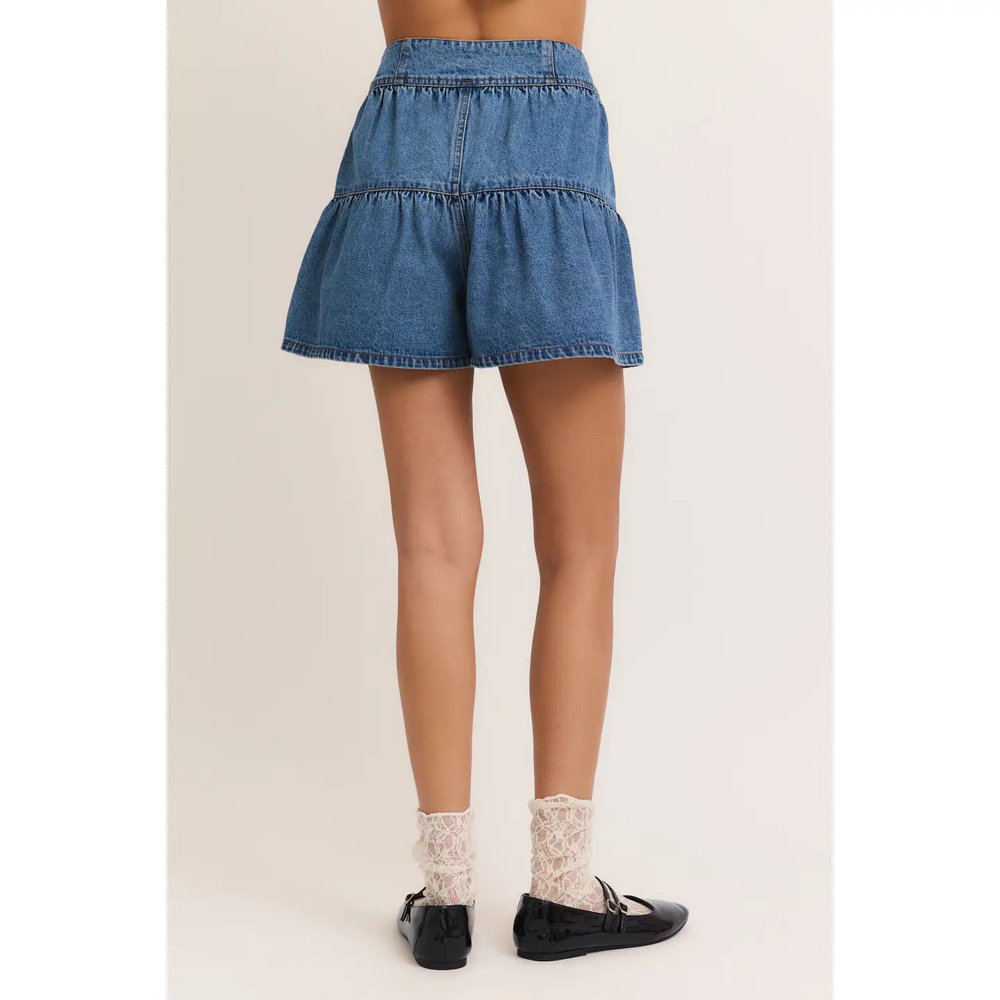 High Waist Flare Shorts