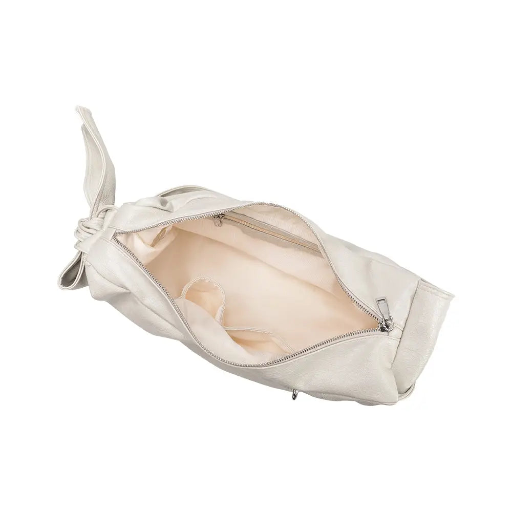 Bambi Ivory Recycled Vegan Shoulder Bag