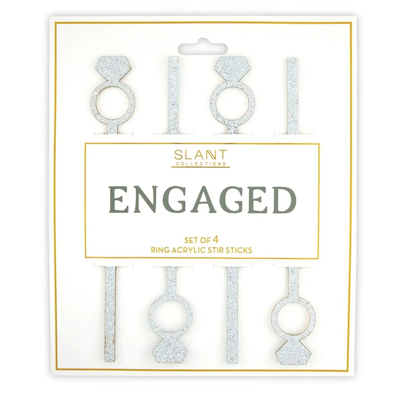 Acrylic Stir Sticks - Rings | Bridal