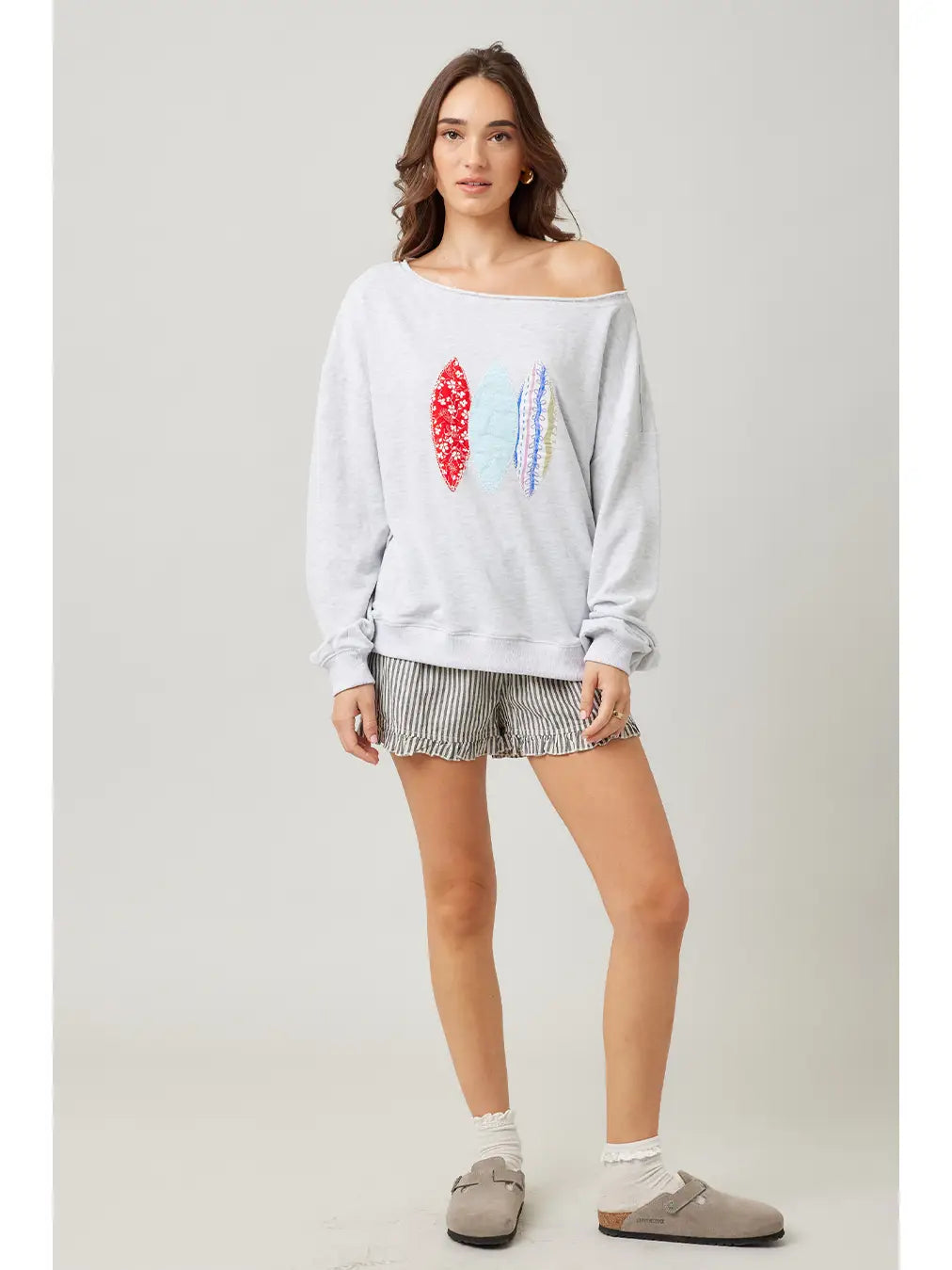 Cotton Terry with Surfboard Patch Top