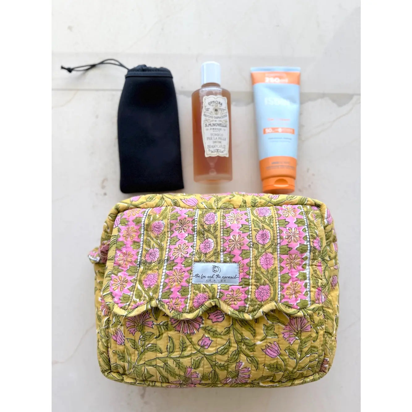 Large Block Printed Travel Bags