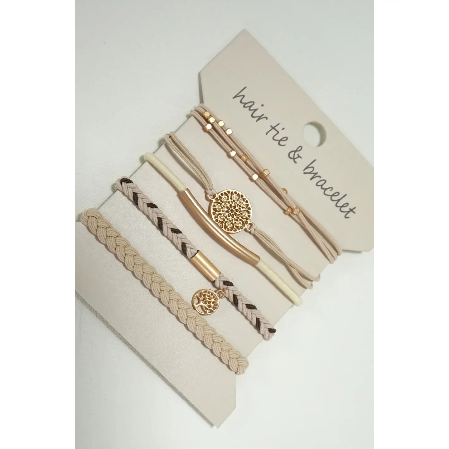 Boho Dual Function Knot Bracelet Hair Ties