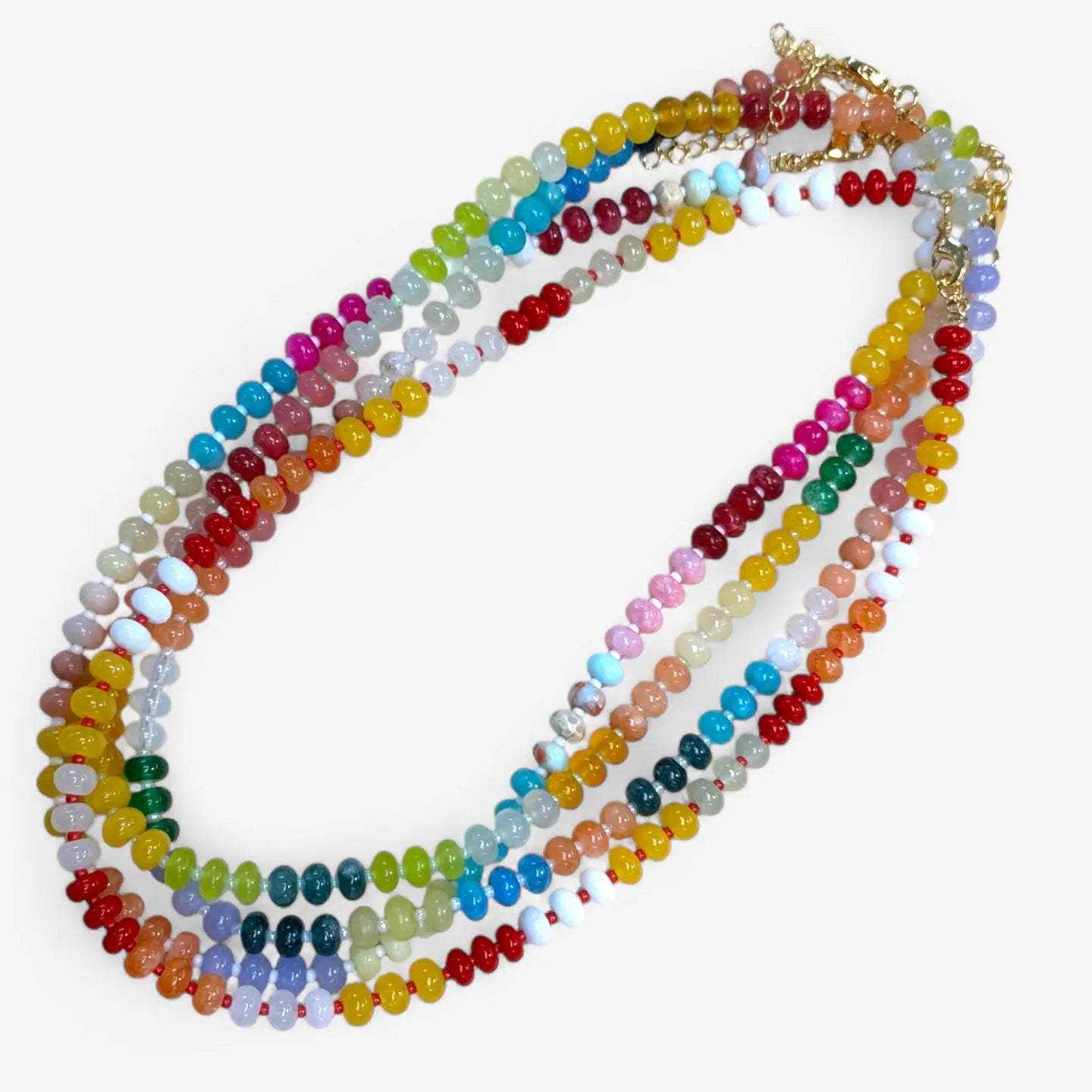 Rainbow Beaded Necklaces