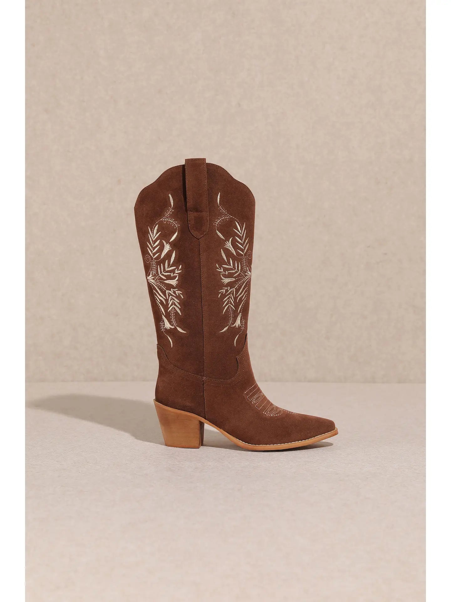 Flora Embroidered Western Cowboy Boots