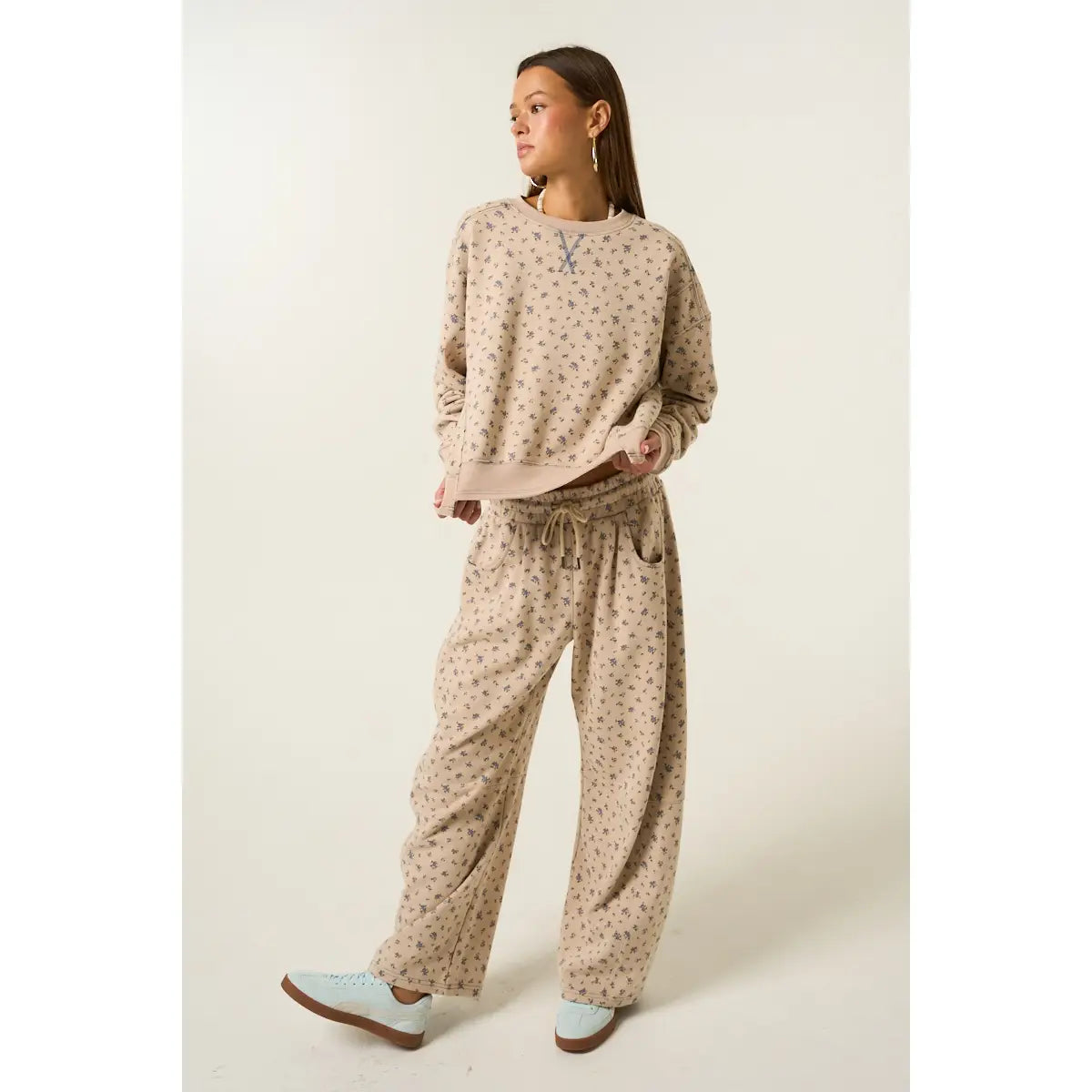 Floral Asymmetrical Sweatshirt