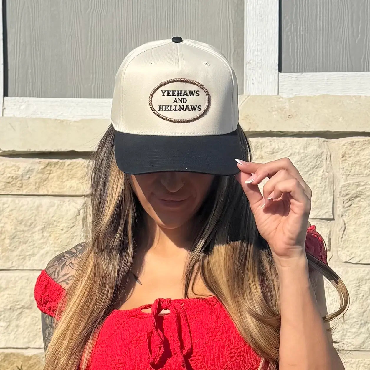Yeehaws and Hellnaws Trucker Hat