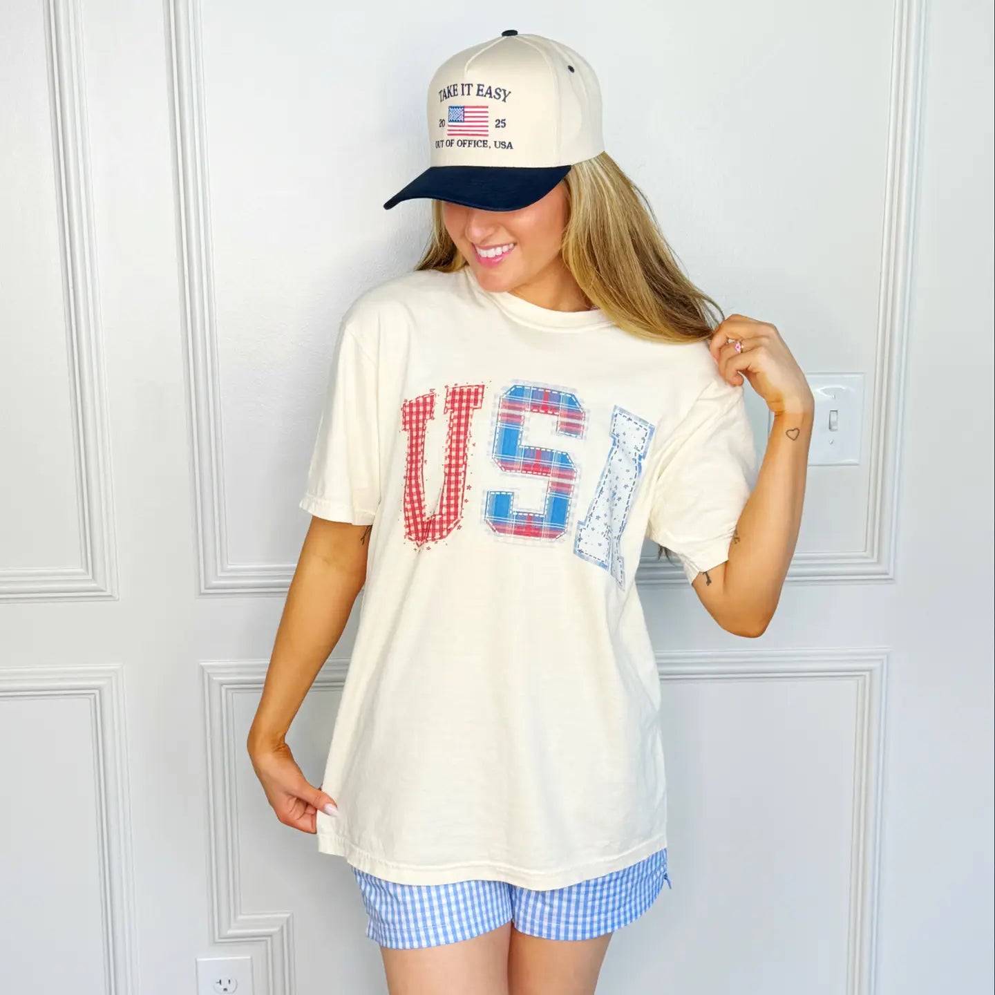 USA Patchwork Tee