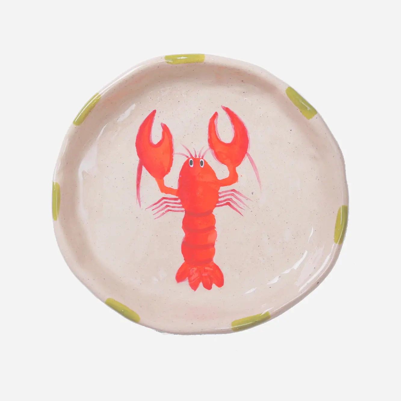Lobster Trinket Tray-Ceramic Trinket Ring Dish-Jewelry Tray