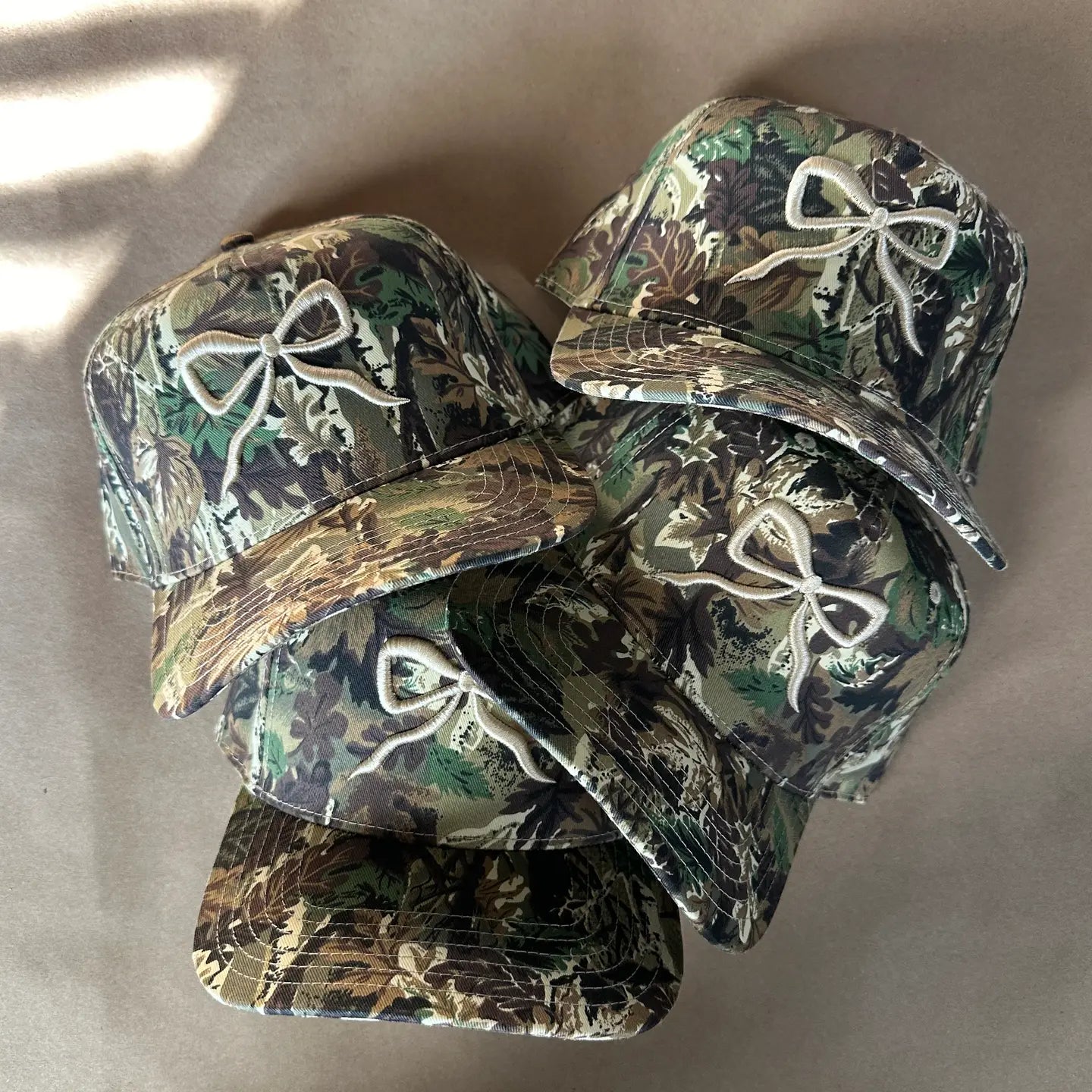 Camo Bow Hat - Multiple Colors!