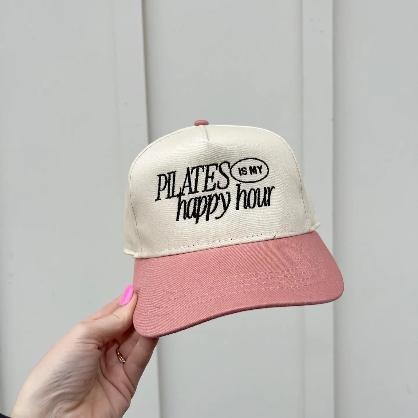 Pilates Is My Happy Hour Embroidered Hat