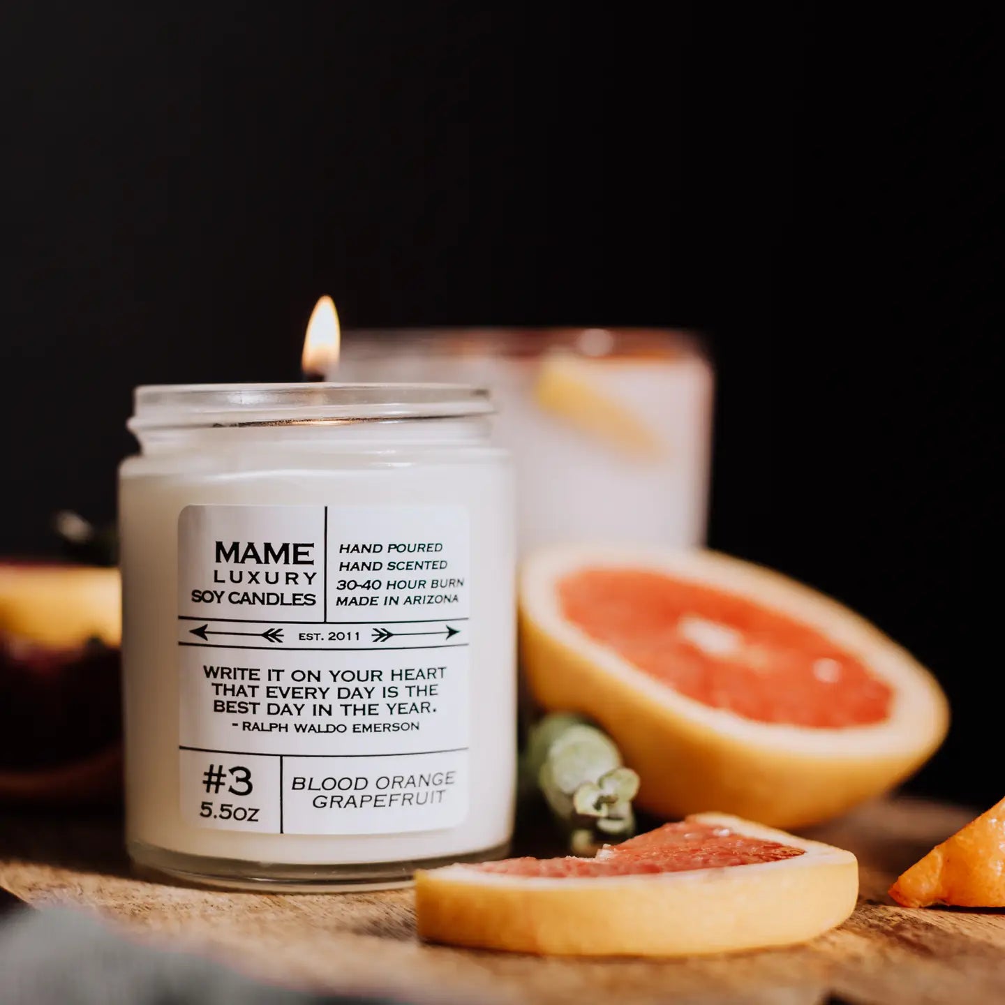 #3 - Blood Orange, Grapefruit Candle