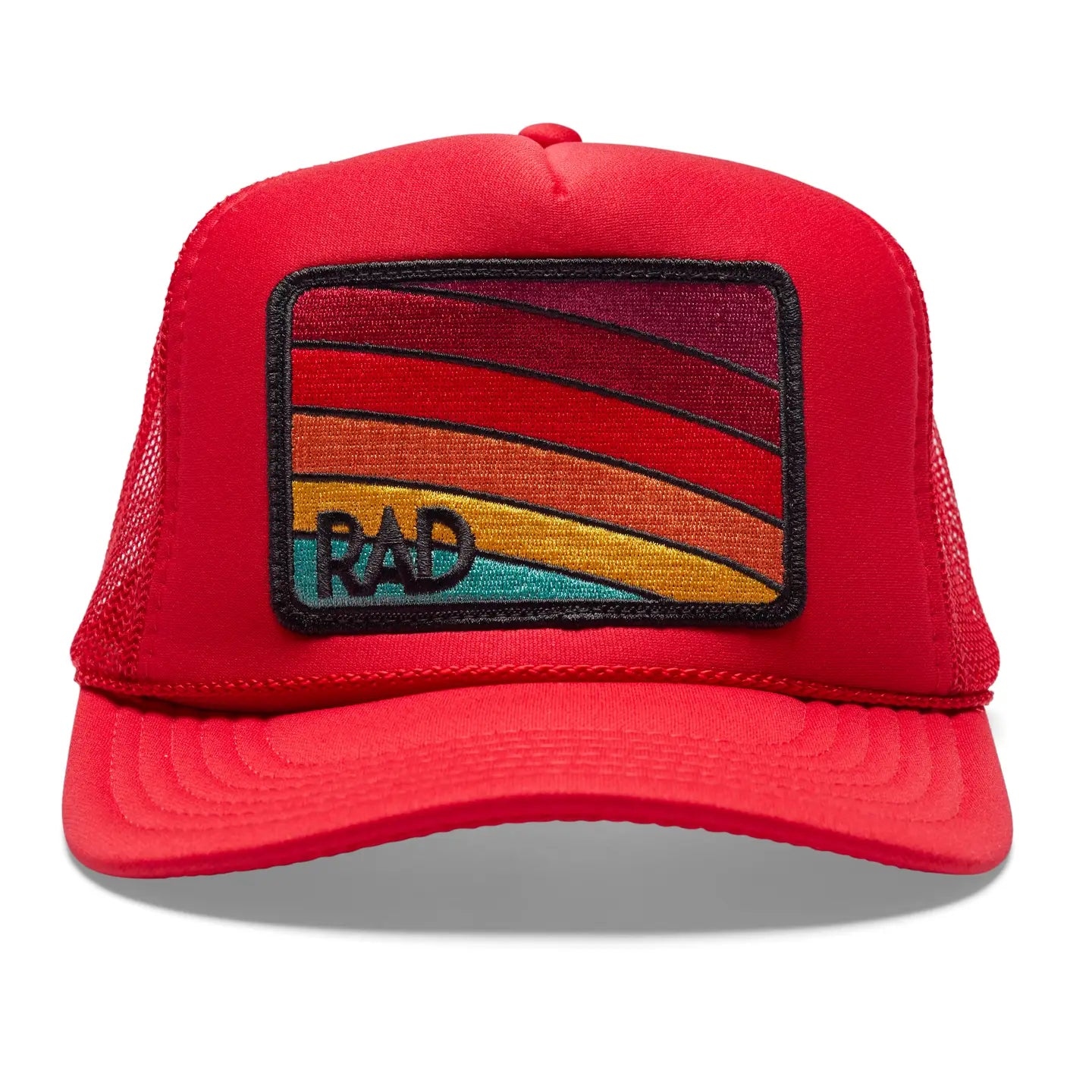 Rad Hat Trucker Hat in Red