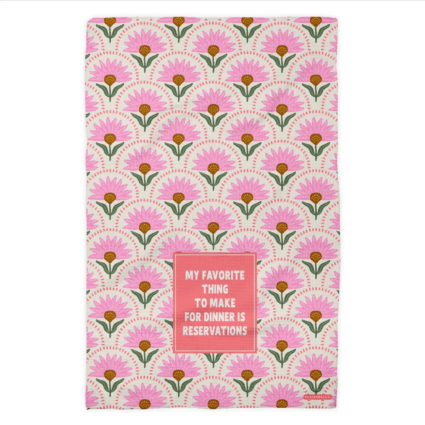 Waffle Weave Kitchen Towel - Reservations