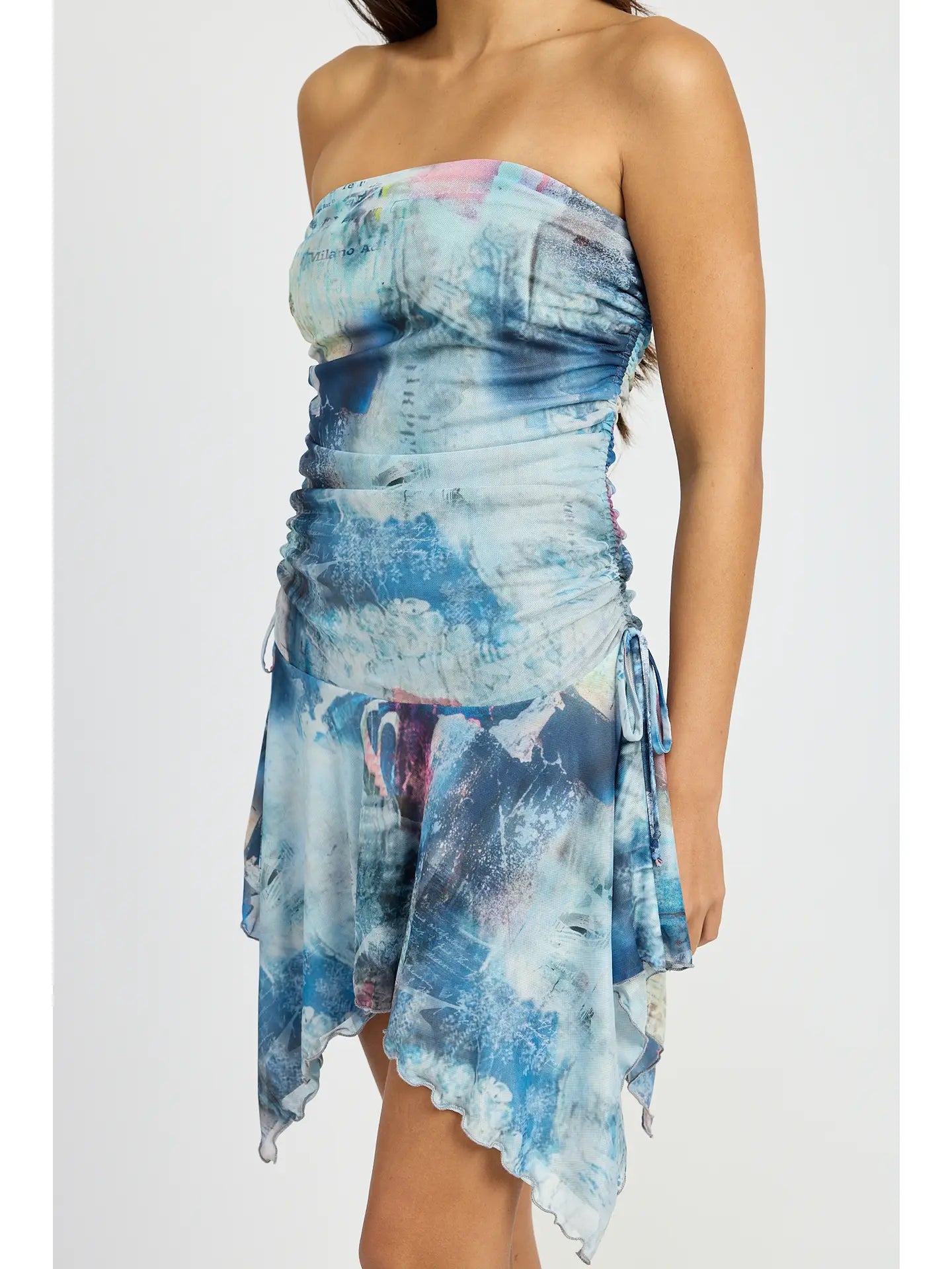 Tie Dye Sharkbite Tube Dress