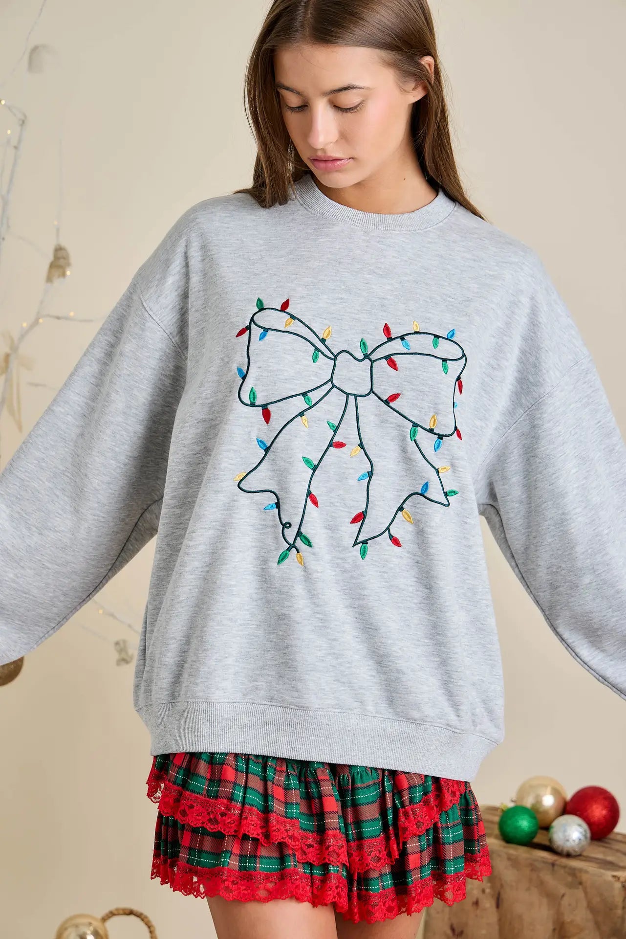 Holiday Lights Sweatshirt Christmas