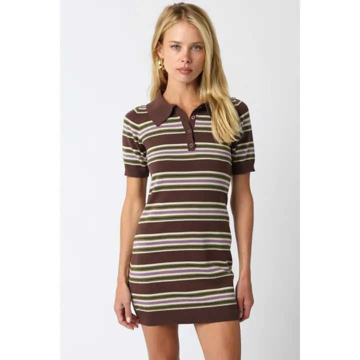 Jenna Stripe Knit Dress
