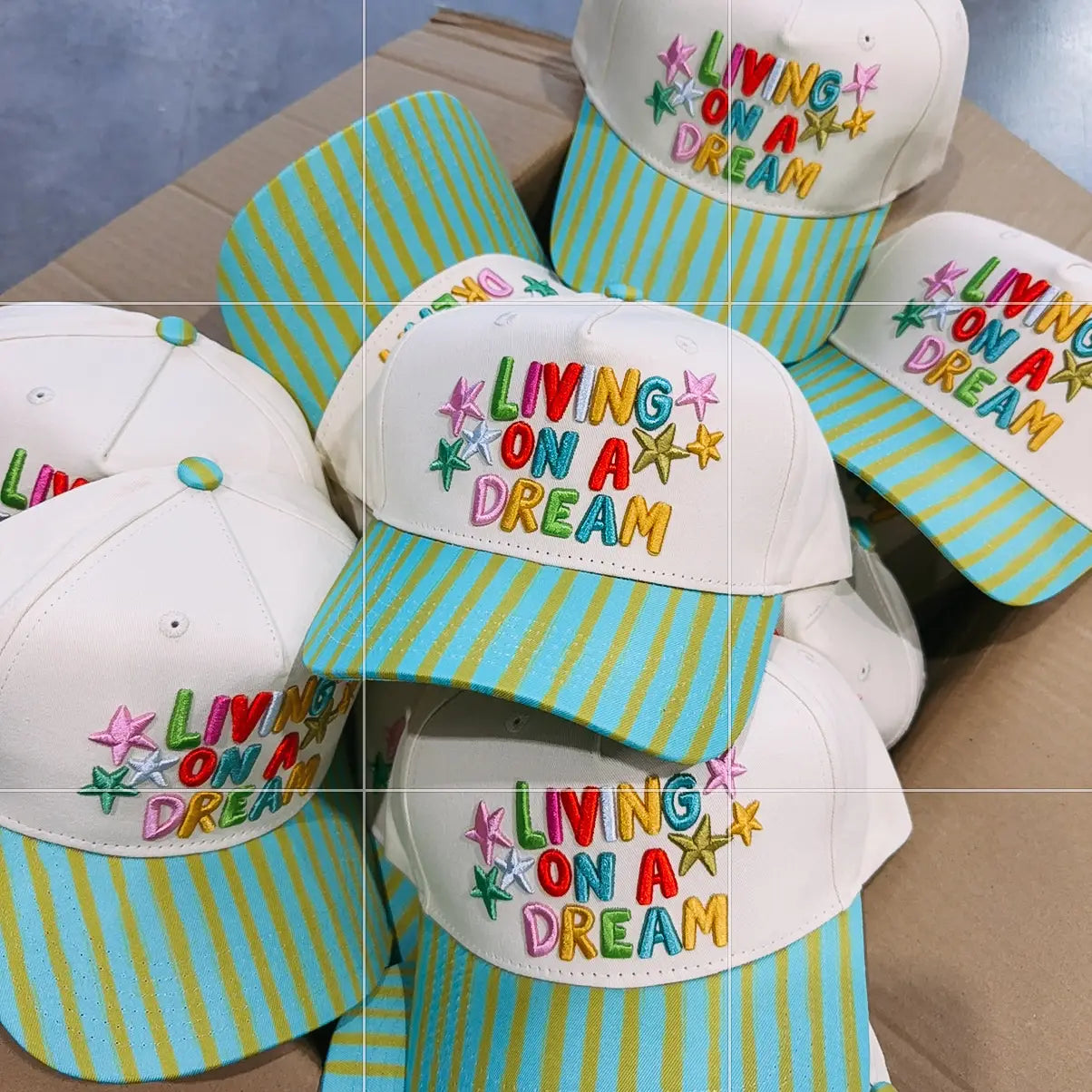 Livin' On A Dream Trucker Hat - Blue / Green