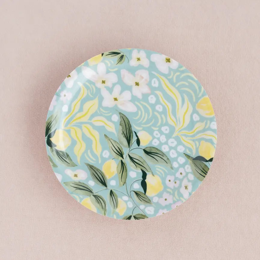 Lemon Leaf Bent Ply Catchall Trinket Dish