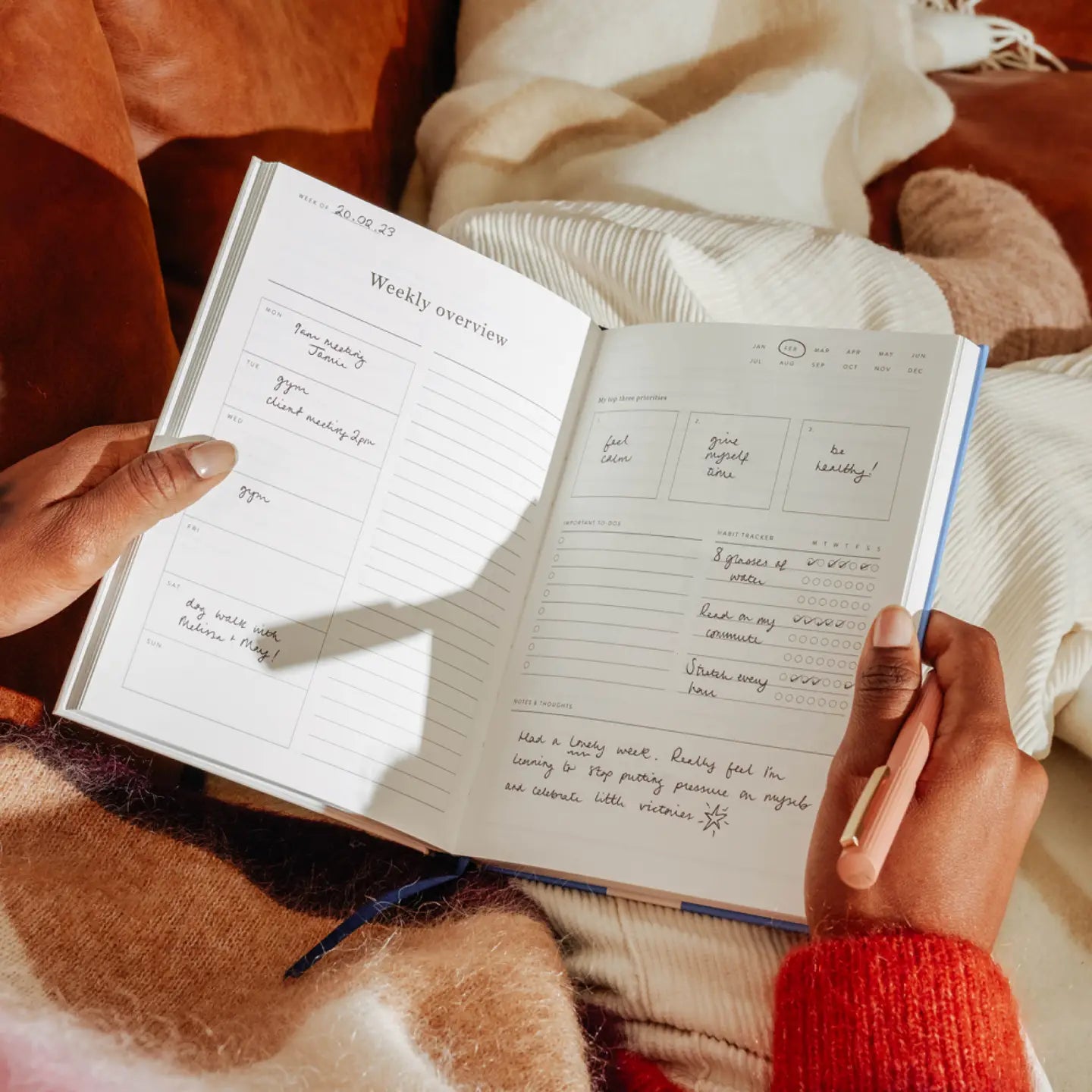 Daily Planner. Undated, A5 Hardcover - Wonder