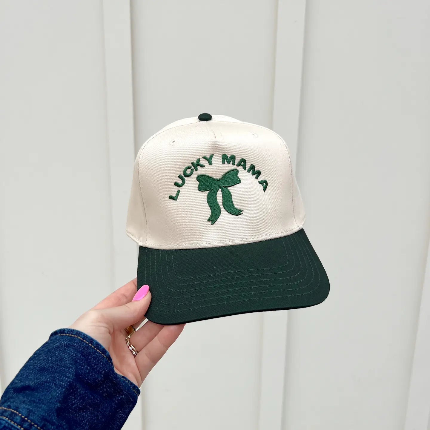 Lucky Mama Embroidered Hat - St. Patricks Day Hat