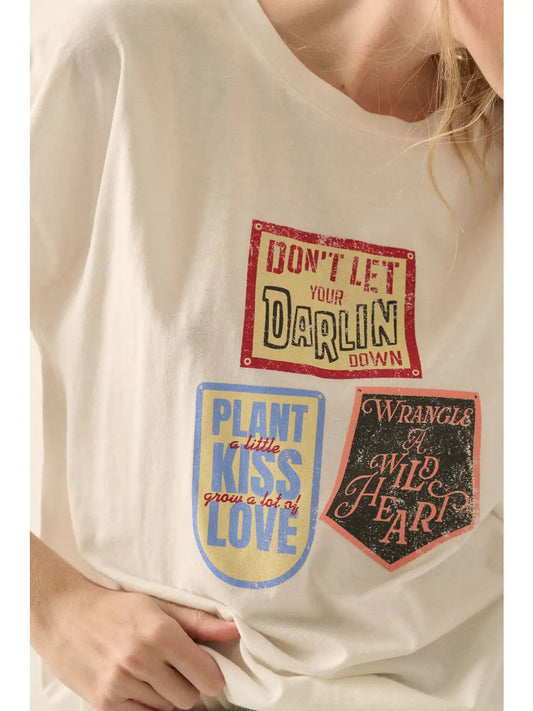 Inspirational Quotes Oversized Graphic Tee