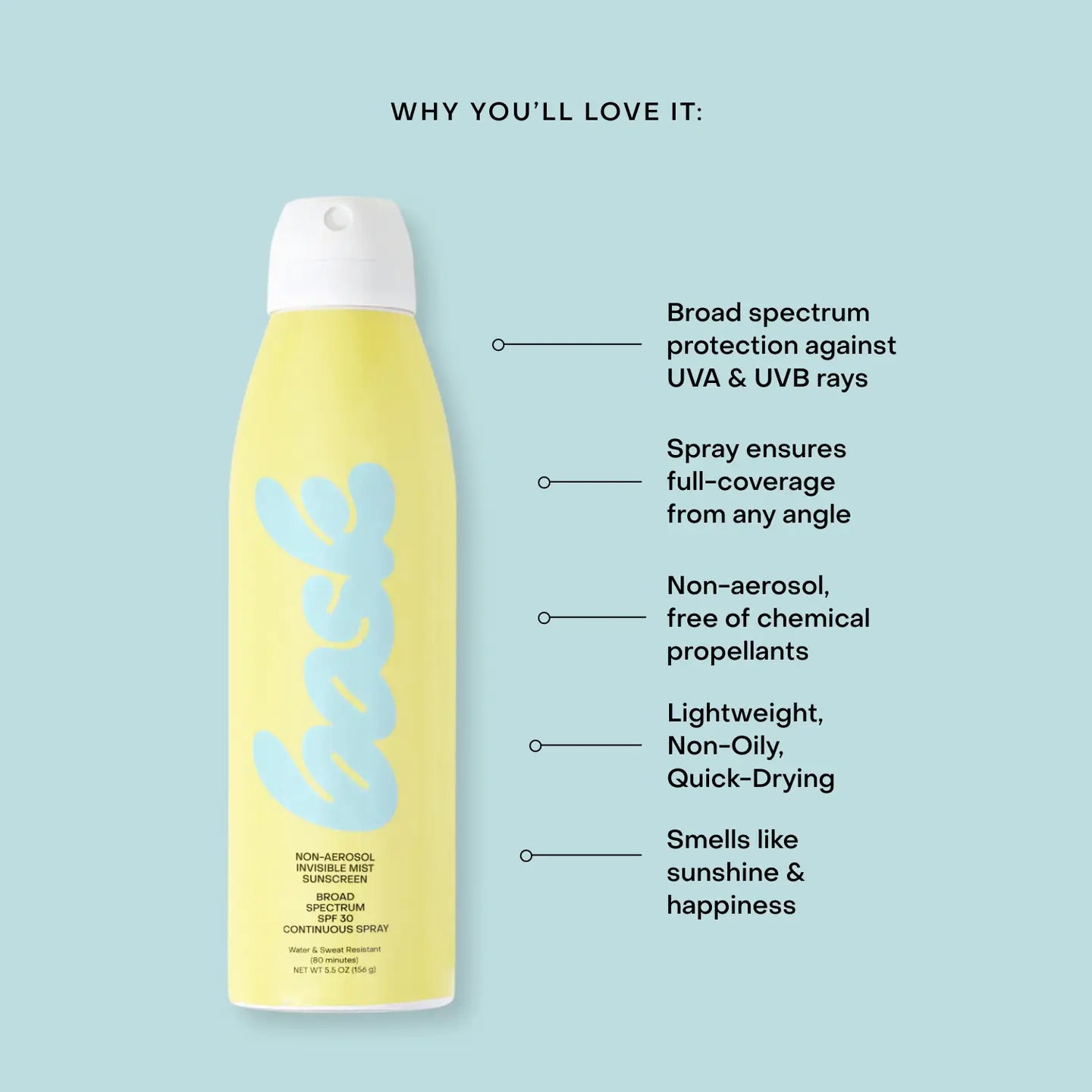 Bask Spf 30 Non-Aerosol Spray Sunscreen