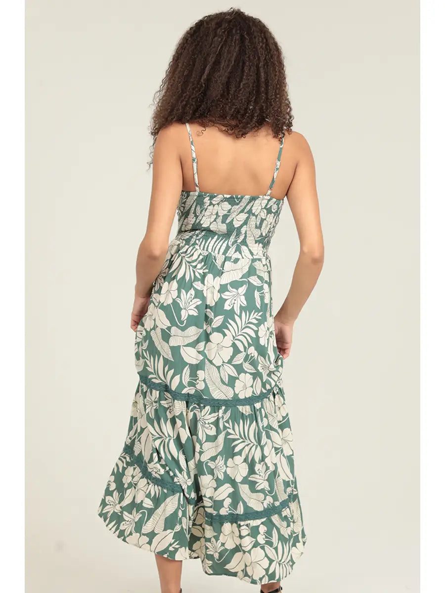 Hibiscus Haze Maxi Dress