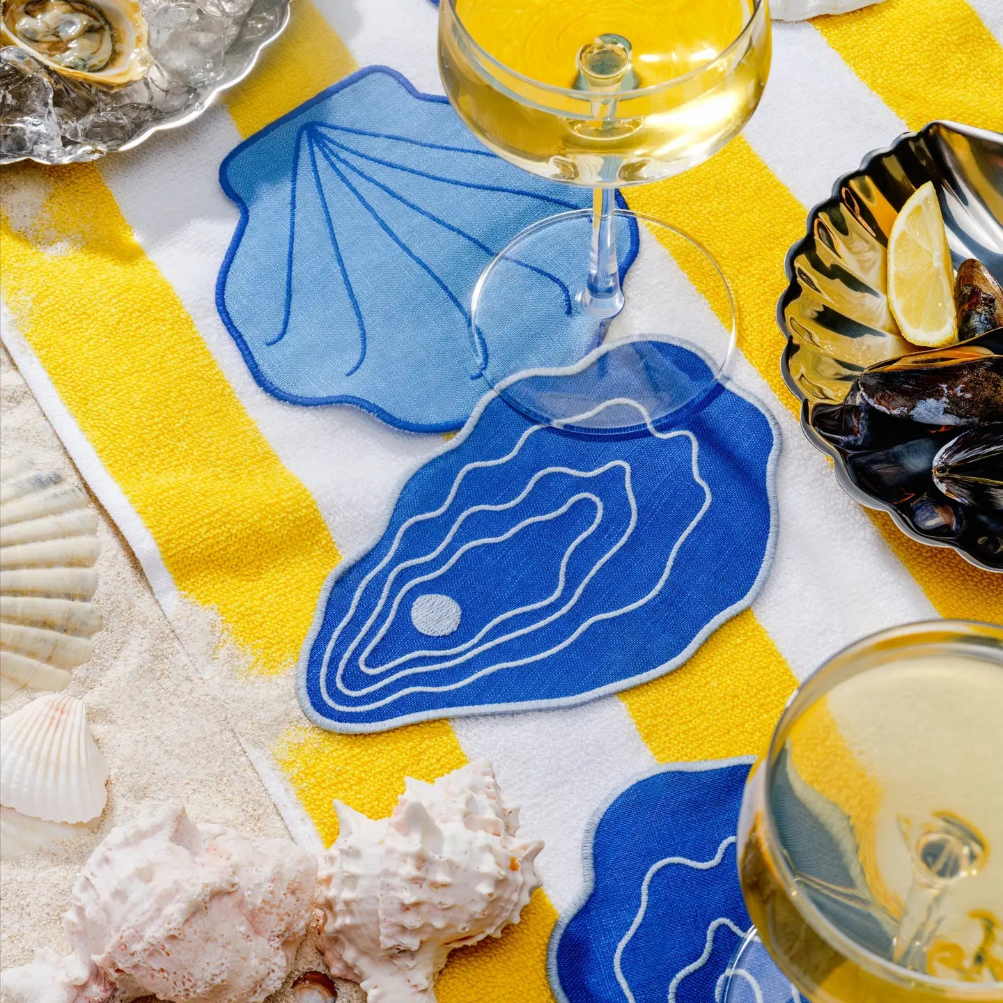 Shell Cocktail Napkins - Set of 4