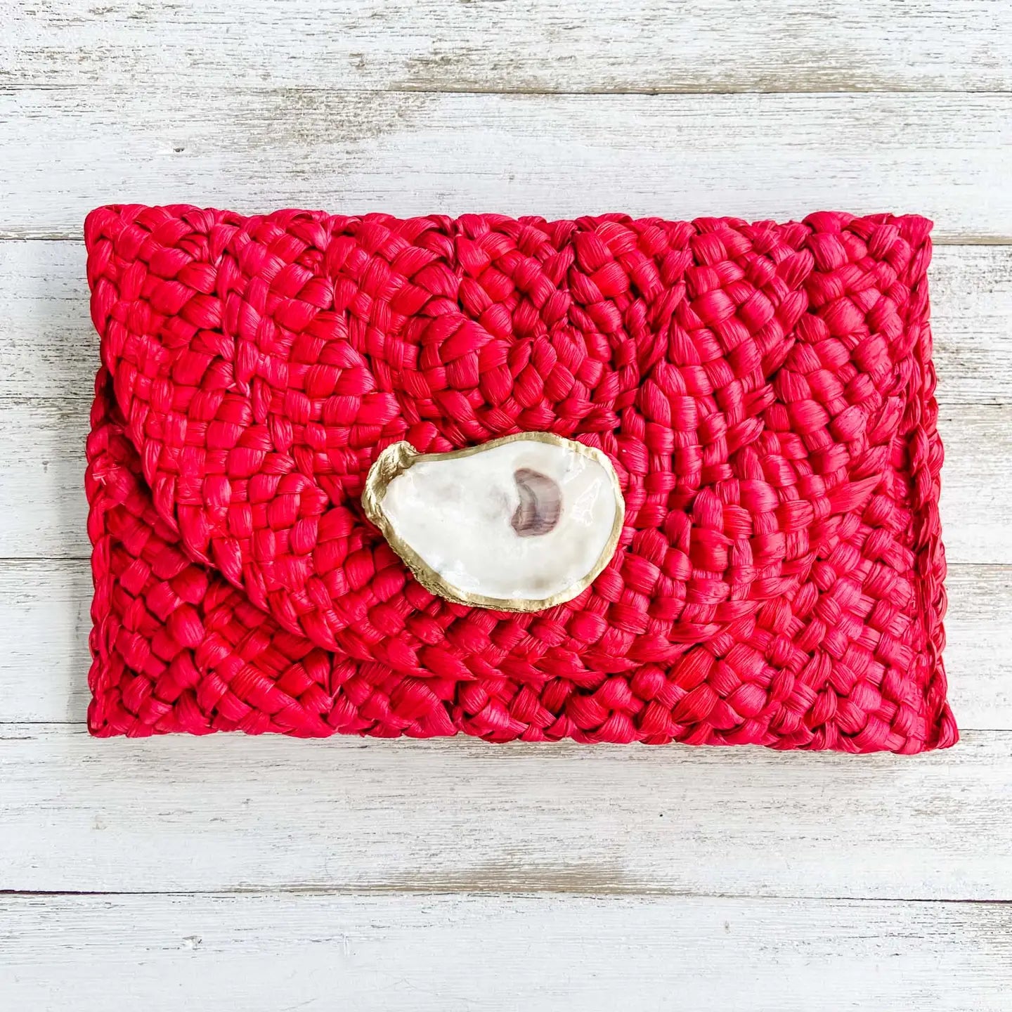 Red Oyster Clutch