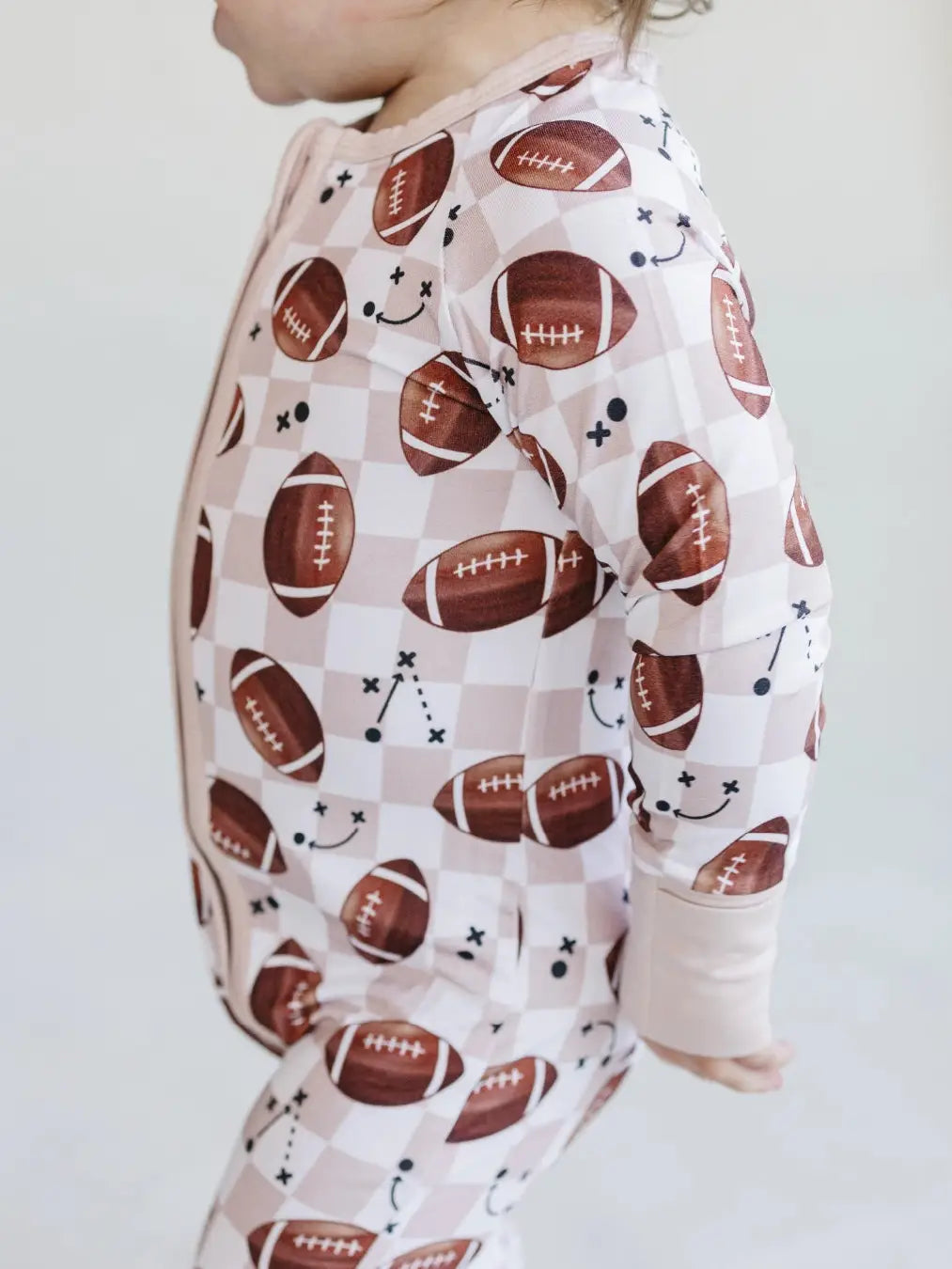 Bamboo Baby Clothing Unisex Zip Romper | Game Day