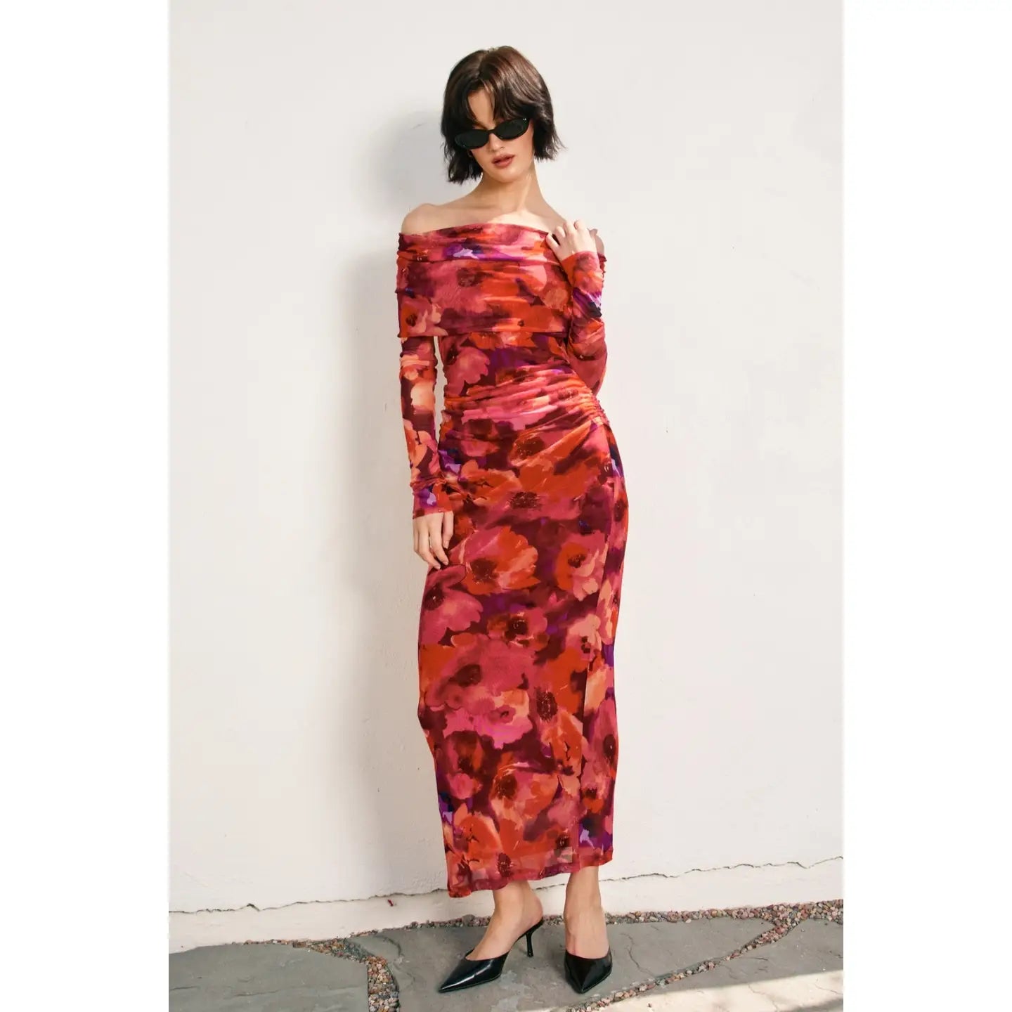 Ember Sands Off the Shoulder Dress