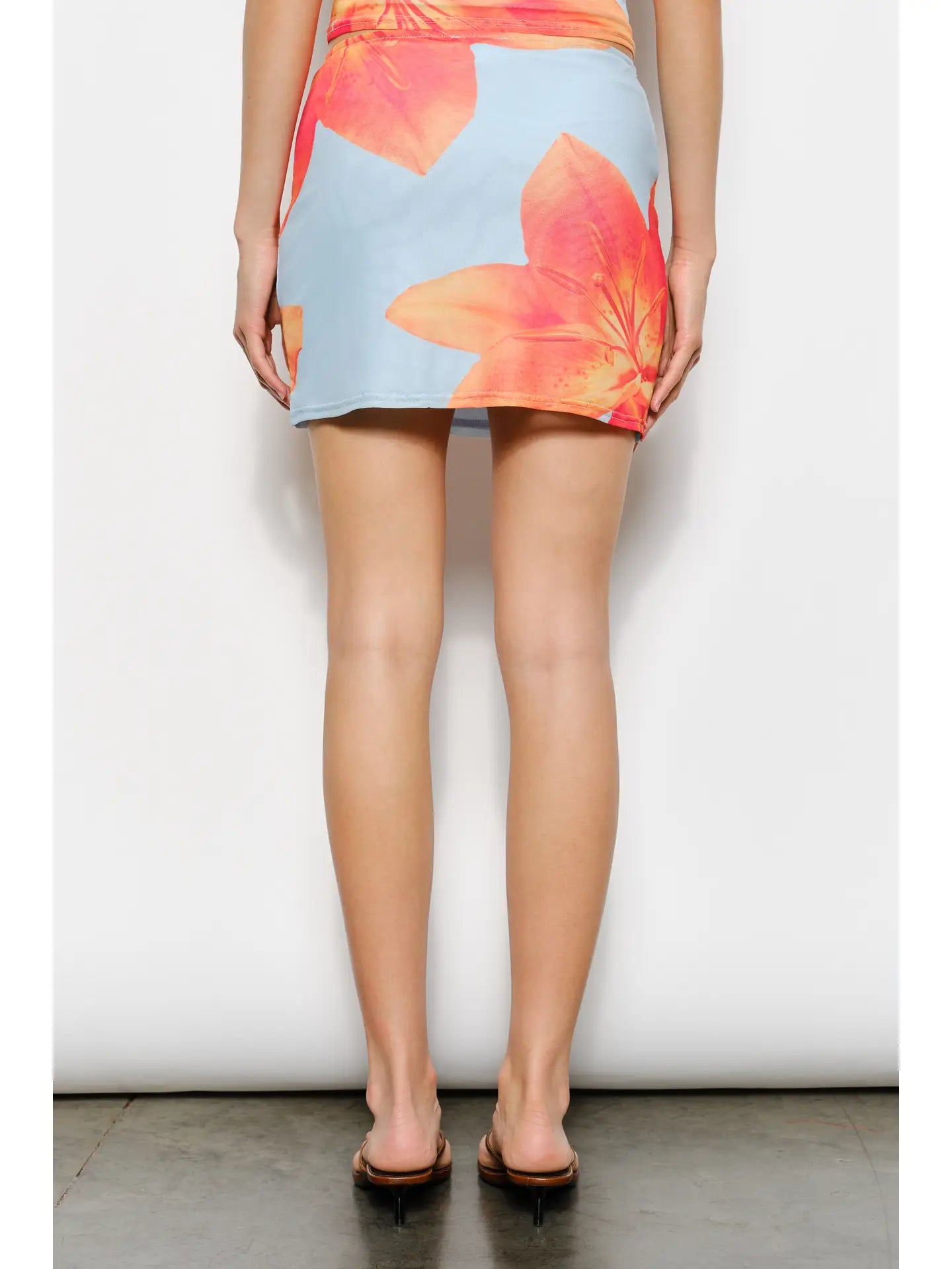 Evelyn Exclusive Floral Print Skirt