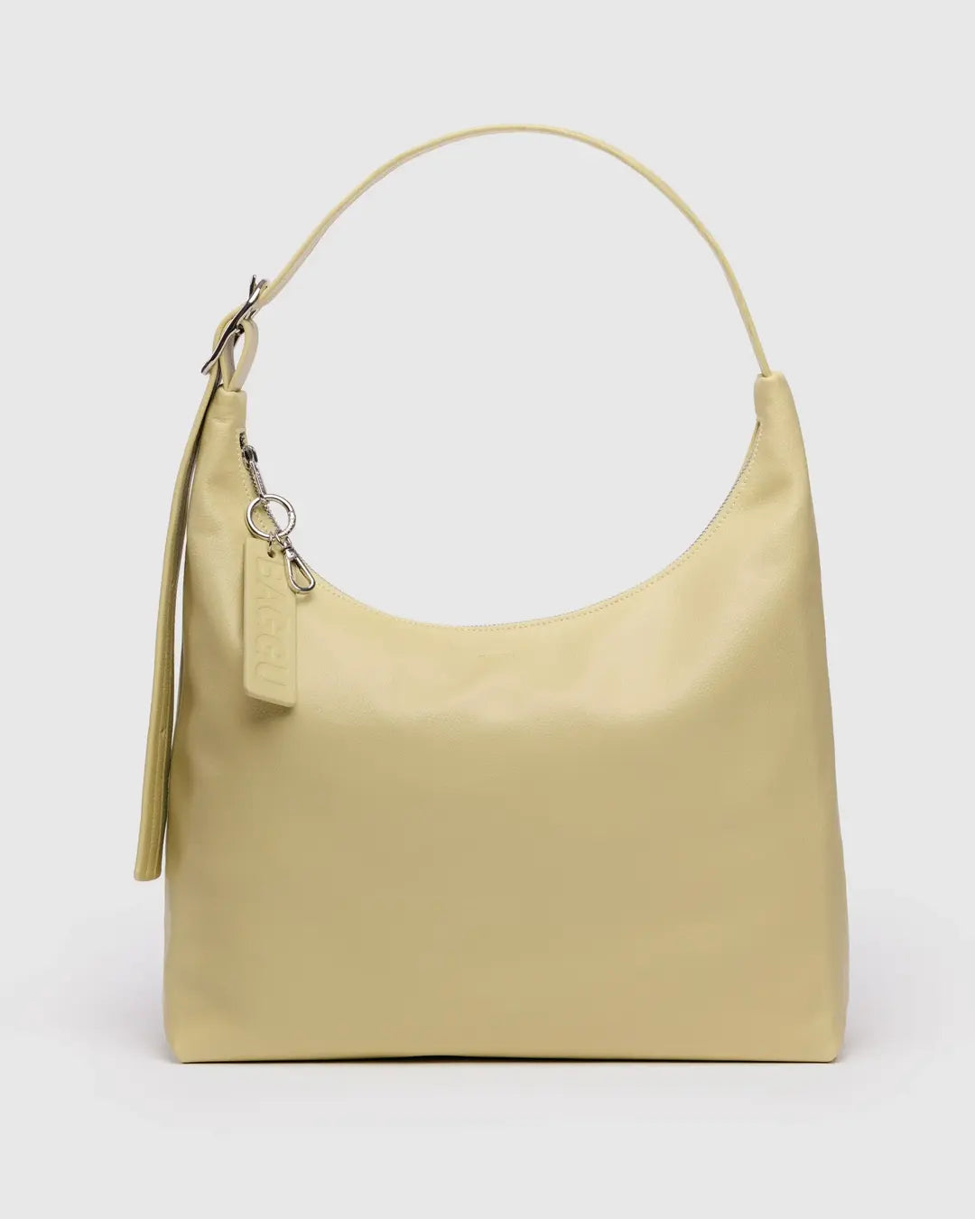 Straw Baggu Large Recycled Leather Shoulder Bag