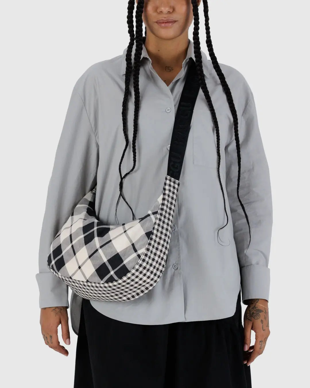 Medium Nylon Crescent Bag