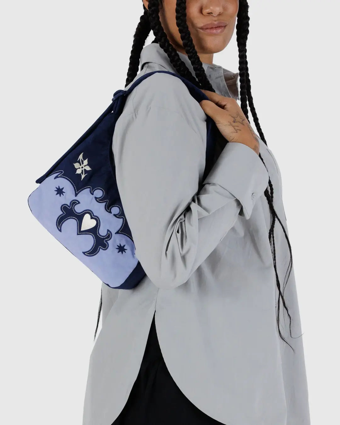 Mini Nylon Shoulder Bag - Baggu Western Appliqué