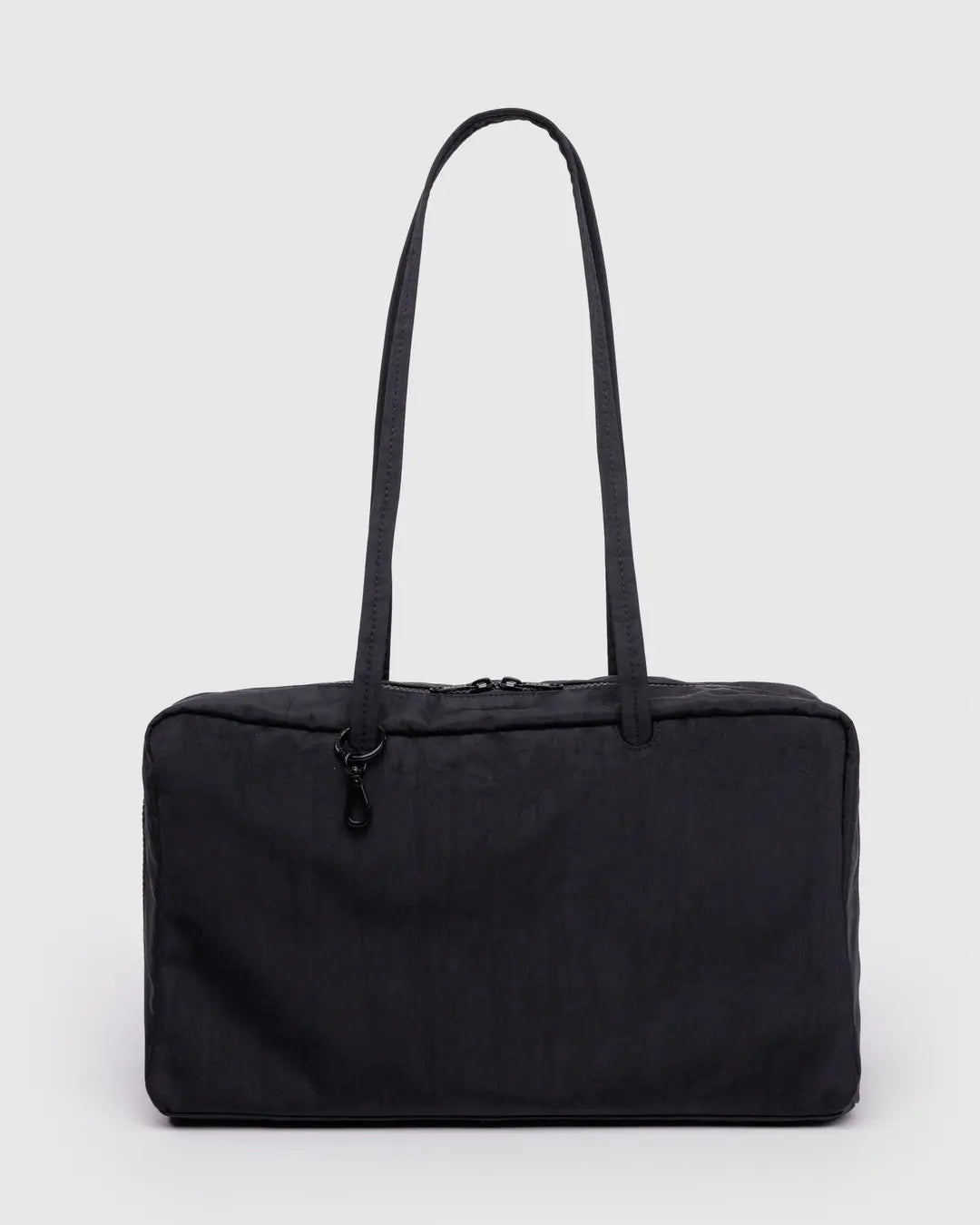 Black Medium Nylon Bowler Bag