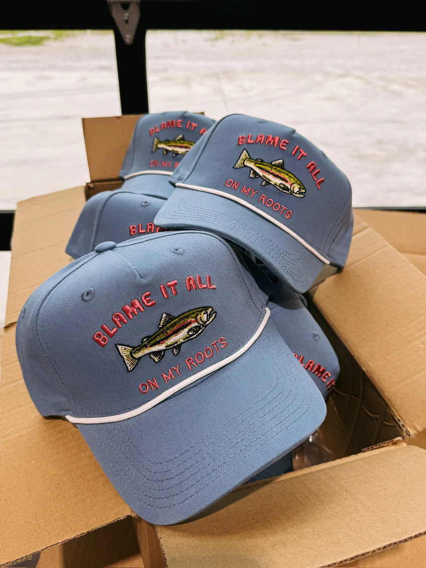 Blame it on my roots trucker hat - blue || BY Etta & East (Copy)