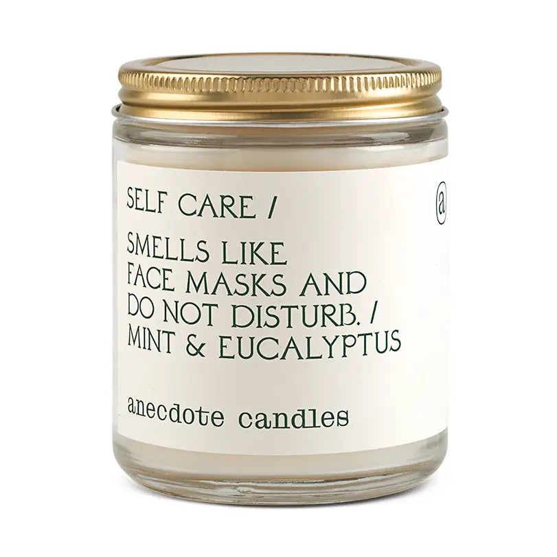 Self Care (Mint & Eucalyptus) Glass Jar Candle