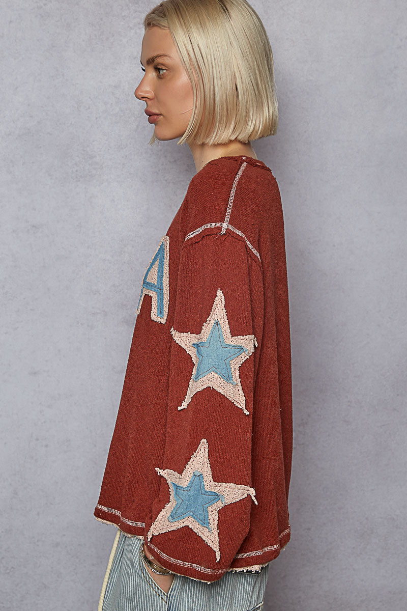 USA Patchwork Star Top – The Ivory Palm