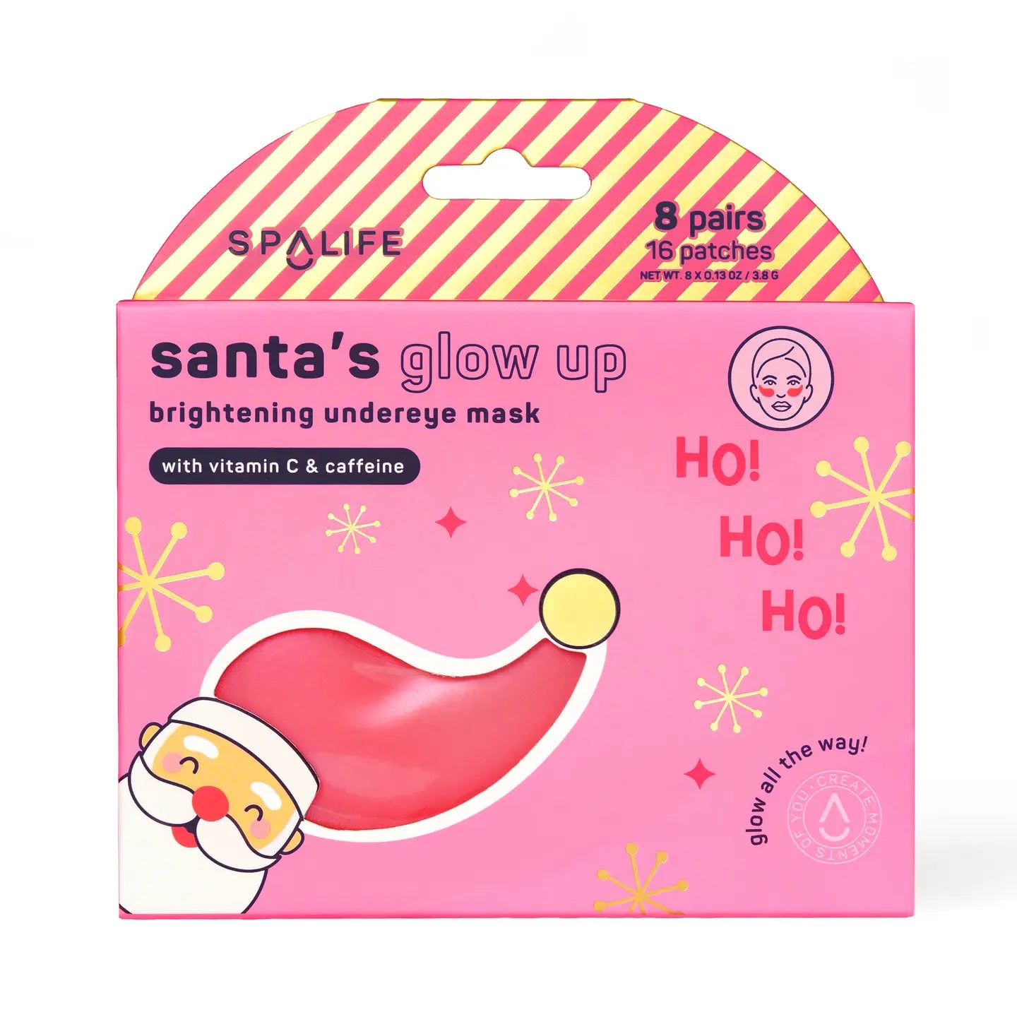 Christmas Holiday Santa's Glow Up Brightening Undereye Masks